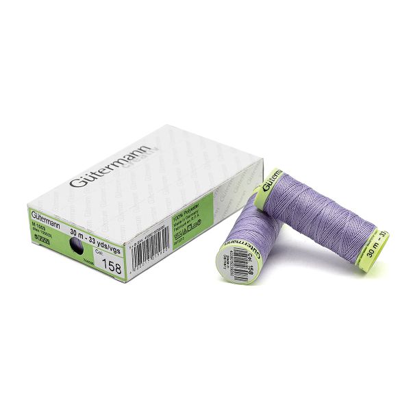 Нитки отделочные Gutermann Top Stitch 30 (30 метров), 5 кат. | 158 св.сиреневый