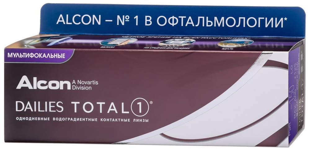 Контактные линзы Dailies Total 1 Multifocal купить в интернет магазине Линзынадом24.рф