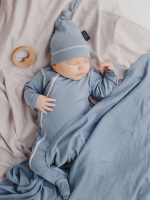 Комбинезон Mjölk Sleep and Play Blue Shadow, швы наружу