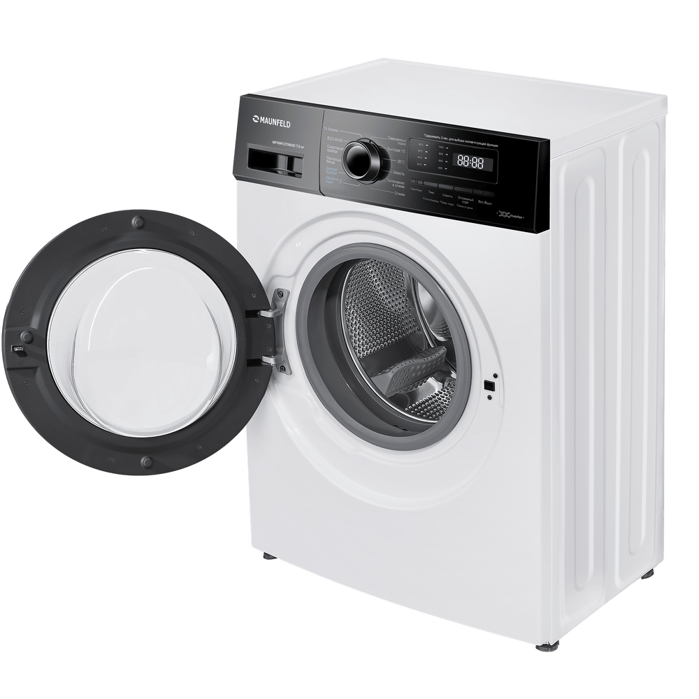 Стиральная машина c инвертором и паром  MAUNFELD MFWM127IWHD 7 кг.