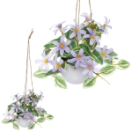 Цветочная композиция «Верона» 16см подвесная в горшке, сиреневые цветы