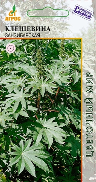 Клещевина Занзибарская 4шт (Агрос)