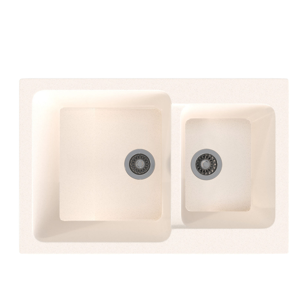 Мойка для кухни GAMMA STONE GS -13  (белый)