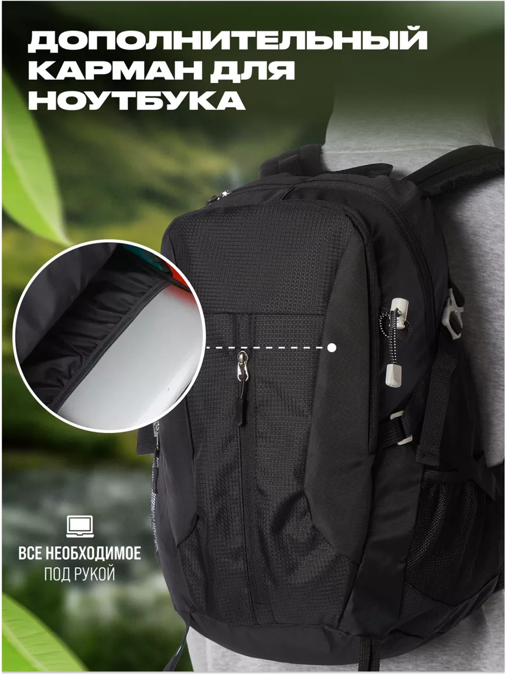 Рюкзак спортивный туристический для мото спорта велорюкзак 30 литров