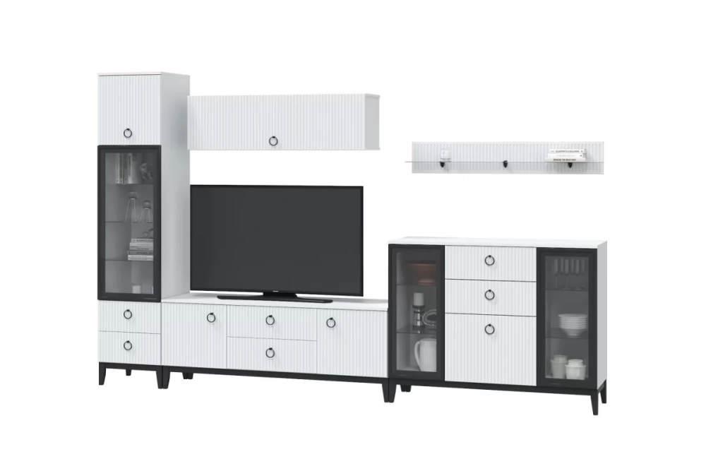 Шкаф горизонтальный с 1 дверкой "Шарлиз" настенный