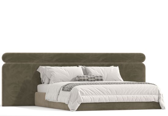Кровать Эмбер с широким изголовьем