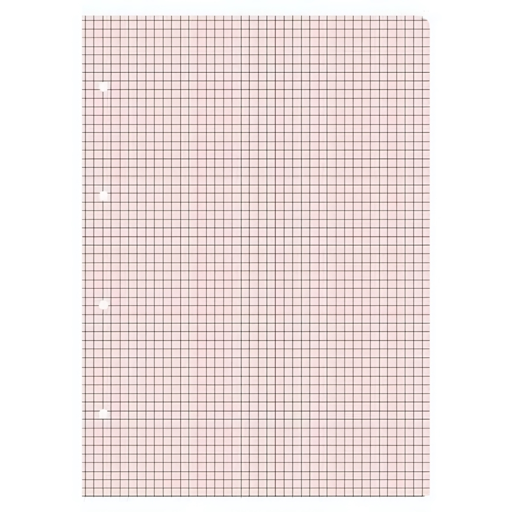 Блок сменный для тетрадей А5 50л. клетка, на кольцах, розовый (Альт)