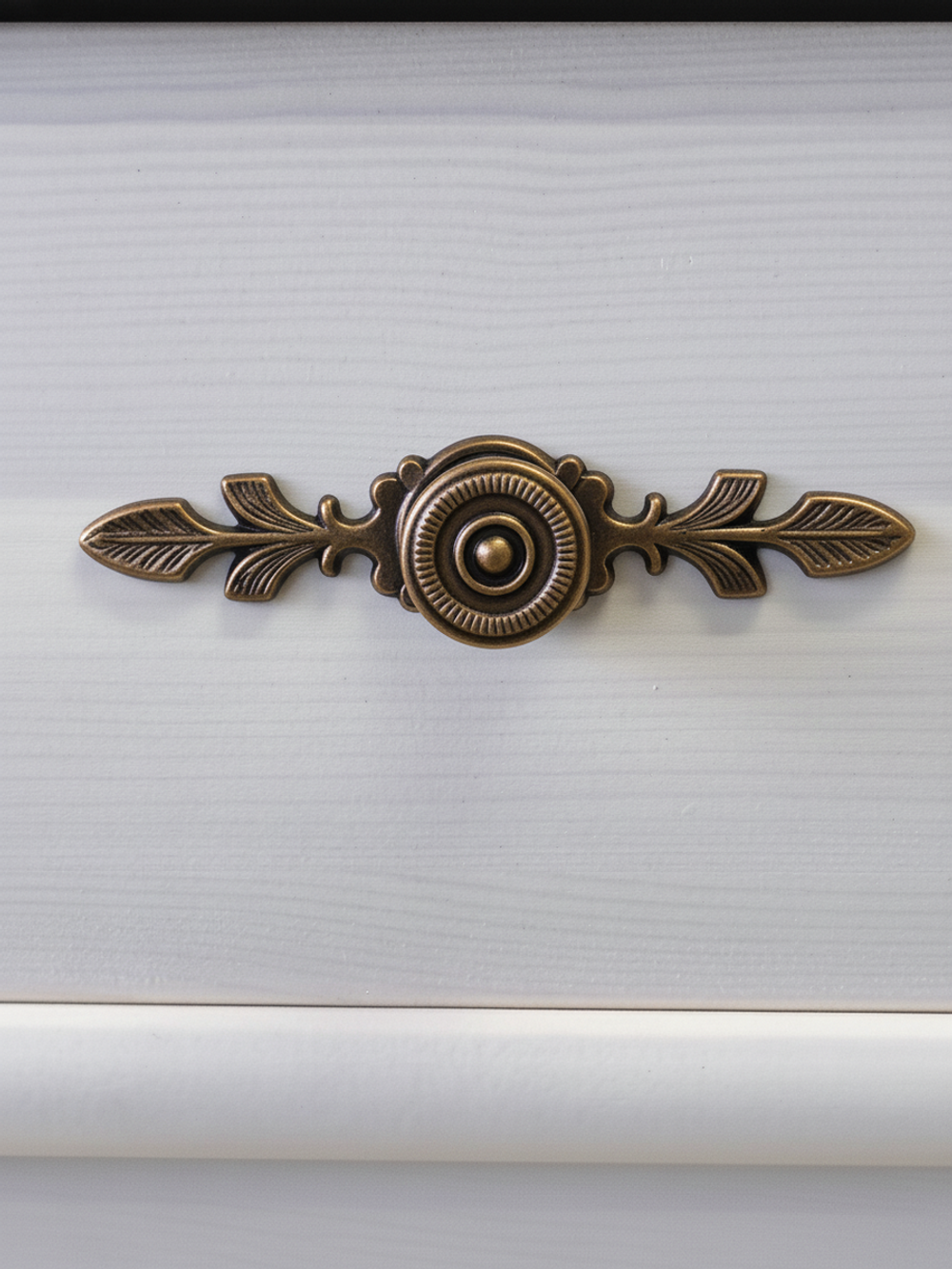 Комод 91х42х85 см, Сюзанна, массив сосны с 4-мя ящиками, белый