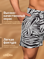 Шорты плавки Legenda укороченные черный, белый
