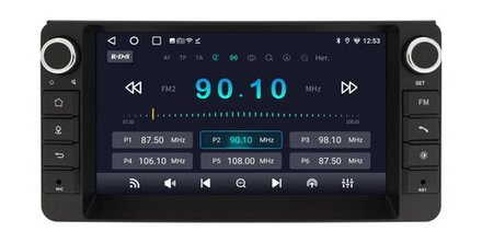 Магнитола для Toyota 200х100мм - WideMedia с кнопками и крутилками, дисплей 7" IPS на Android 9, 2/32Гб, CarPlay