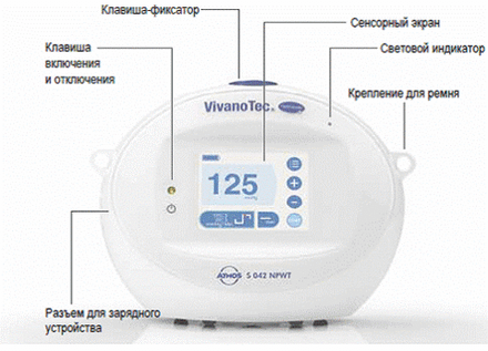 S 042 NPWT VivanoTec: аспиратор медицинский вакуумный, 1шт. (НДС 0%)