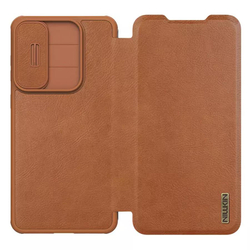 Кожаный чехол-книжка Nillkin Leather Qin Pro для Samsung Galaxy S25 Edge