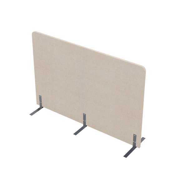 011.МПО.1611 Акустическая мобильная перегородка на стационарных опорах (1600*450*1100)