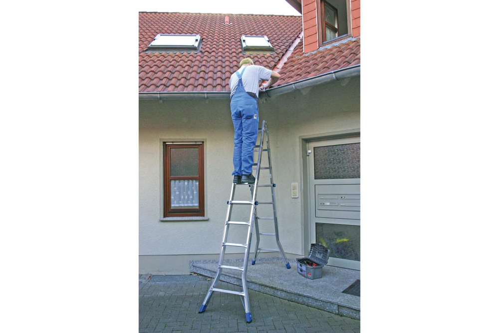 STABILO Шарнирная телескопическая лестница 4х4 (133953)