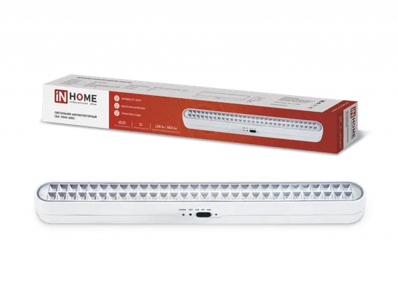 Светильник светодиодный аварийный СБА 1094-60DC 60LED 2.2Ah lithium battery DC IN HOME