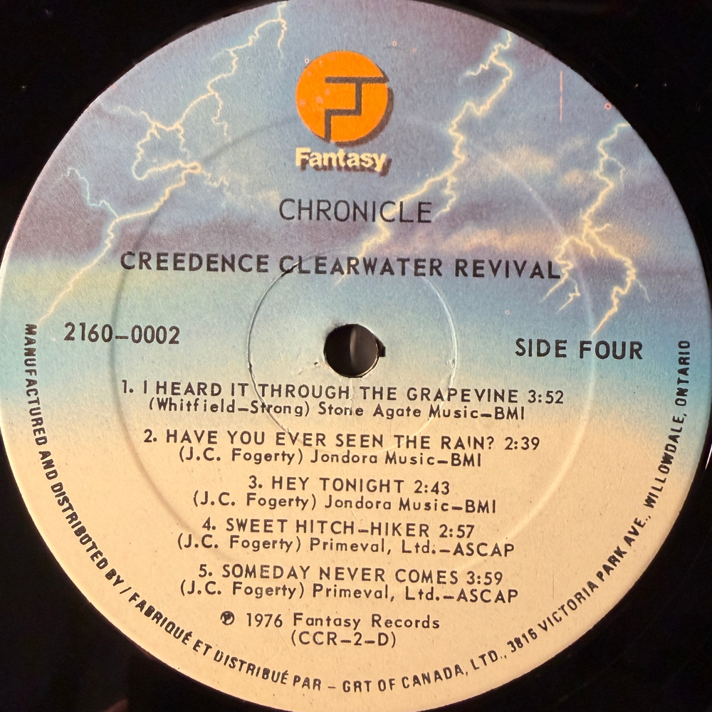 Creedence Clearwater Revival Featuring John Fogerty ‎– Chronicle - The 20 Greatest Hits 2LP (Канада 1976г.) Т