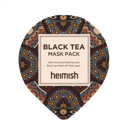 Миниатюра лифтинг-маски против отеков с экстрактом черного чая | Heimish Black Tea Mask Pack 5ml