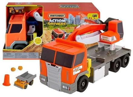 Игрушечный транспорт Mattel Matchbox - Экскаватор Большой функциональный автомобиль HPD64