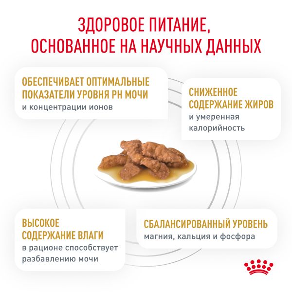Пауч Royal Canin Urinary S/O Moderate Calori для кошек, склонных к набору веса, при мочекаменной болезни