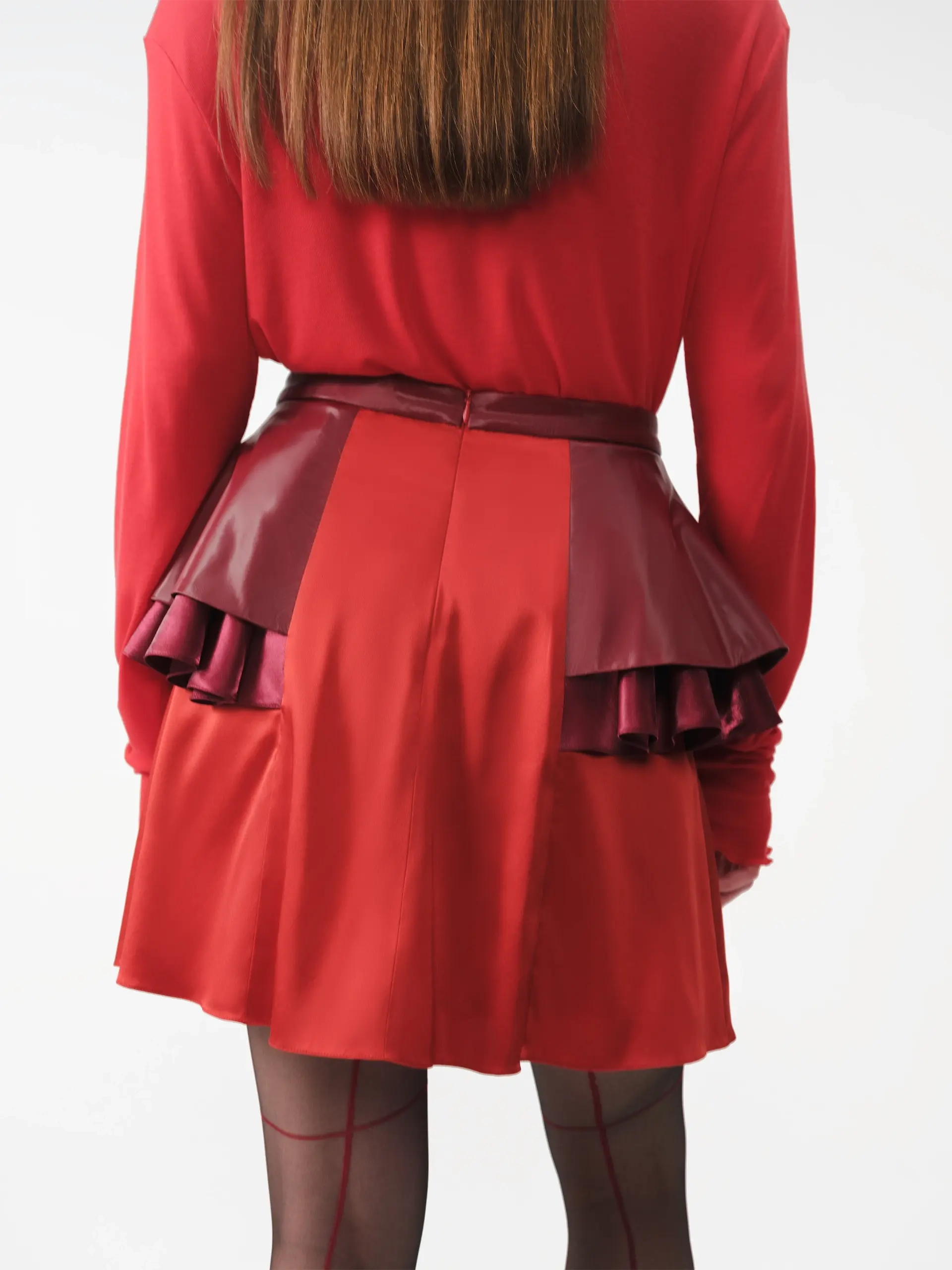 Юбка-мини с баской OLA OLA