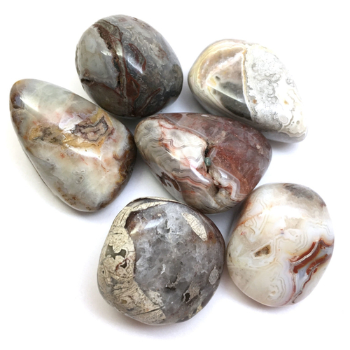 Агат Крейзи, галтовка 25-35 мм