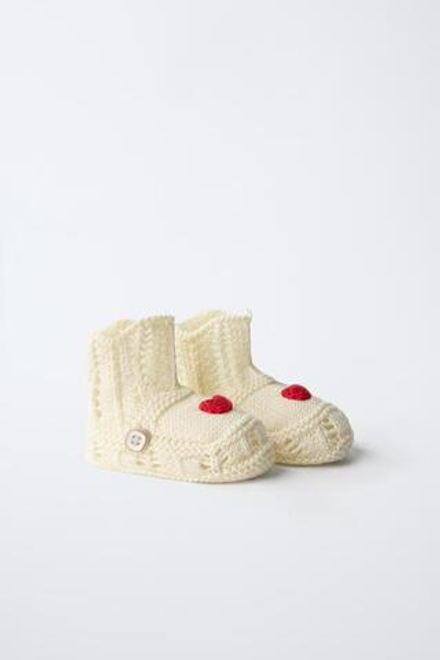 ZARA ПИНЕТКИ «СЕРДЦЕ», ЭКРЮ