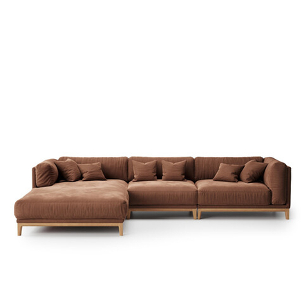 5-и местный нераскладной диван с кушеткой Case 911/905/902