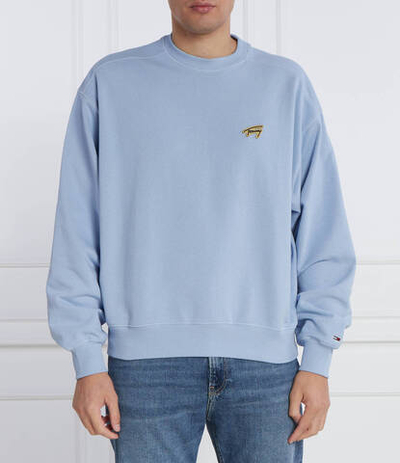 Худи BOXY SIGNATURE CREW Tommy Jeans - голубой(DM0DM17784)