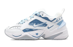 [Customized sneakers] Nike M2K Tekno white Love Day blue love camouflage retro increased low-cut daddy shoes men and women with the same blue and white