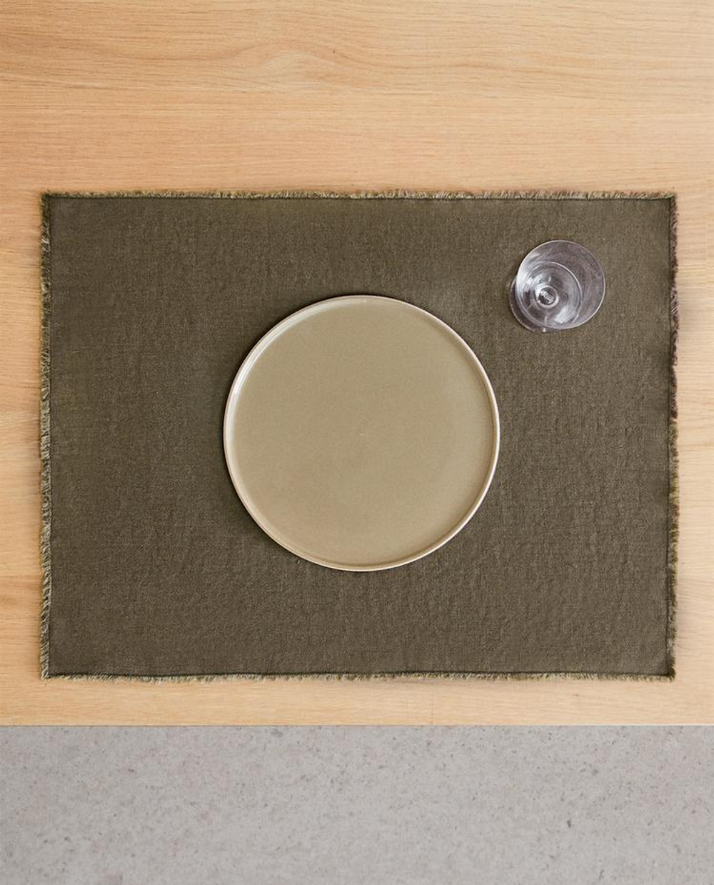 ZARA HOME ЛЬНЯНАЯ САЛФЕТКА, СЕРЫЙ