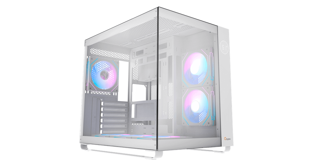 Корпус Ocypus Iota C70 WH ARGB ATX/mATX/mITX 2xUSB, Type-C, Белый, Iota-C70-WHD600XX-GL