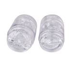 Прозрачный двусторонний мастурбатор Joy Cup - анус и рот (Цвет: прозрачный)