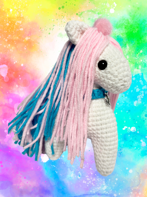 Брелок (вязаный) / Лошадка #11