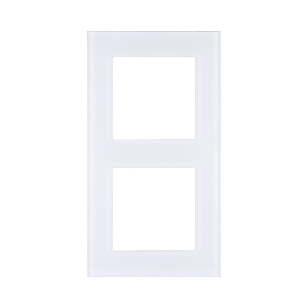 Рамка 2-постовая, стекло белый Kollinger Asthetik AS2WH