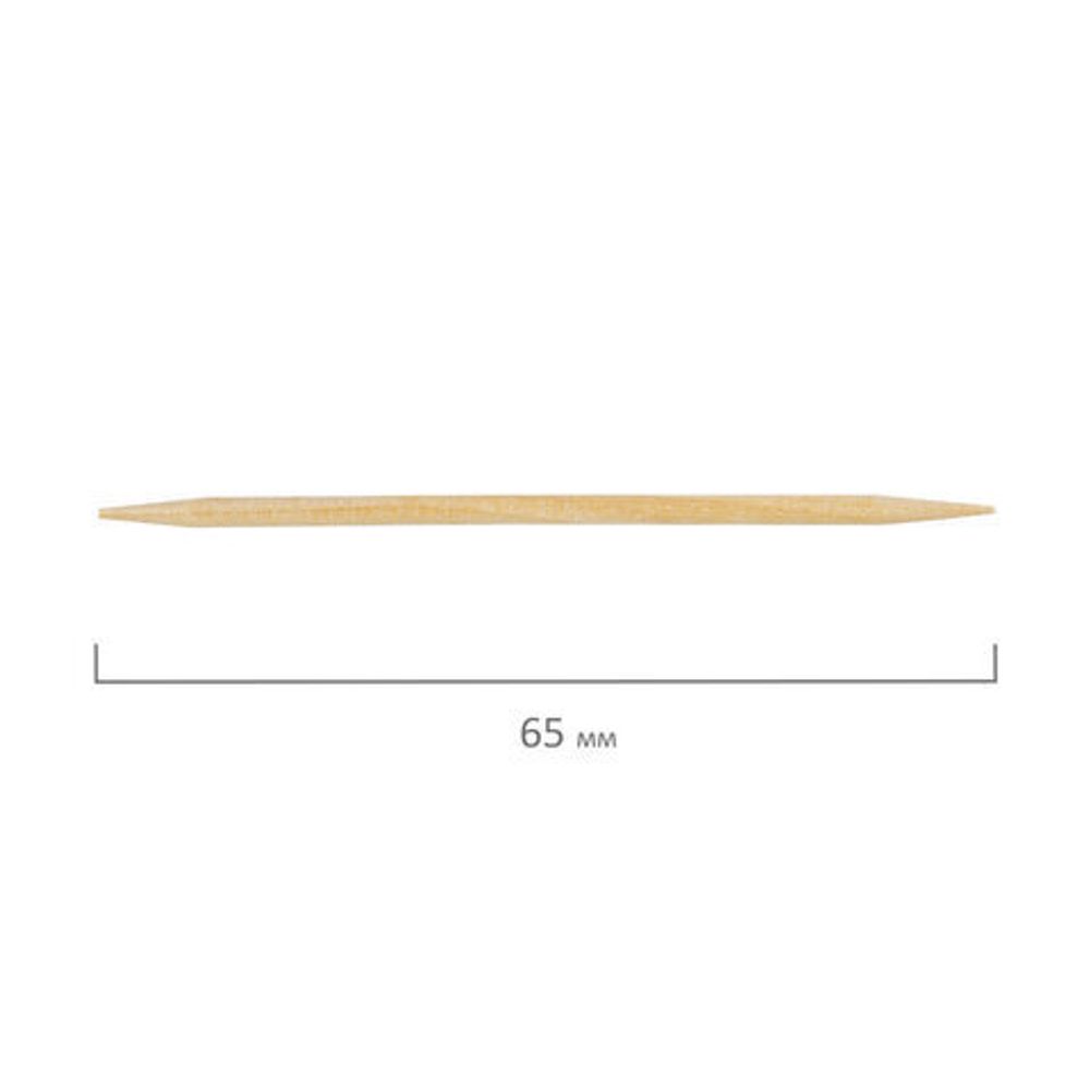 Зубочистки деревянные 190 штук в диспенсере с крышкой, БЕЛЫЙ АИСТ, берёза, 607566, 81