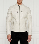 Кожаная куртка Karl Lagerfeld - экрю(555019 543422)