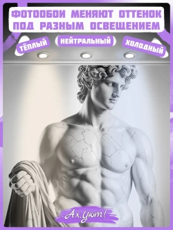 3D Фотообои объемные античная скульптура мужчины
