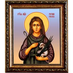 Регина Отонская (Гальская) дева, мученица. Икона на холсте.