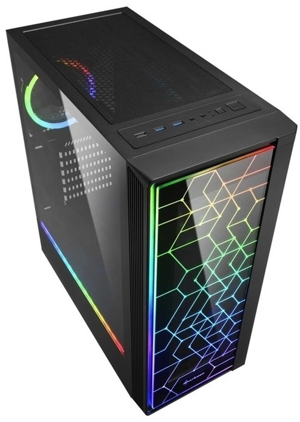 Корпус Sharkoon RGB LIT 100 черный