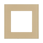 Рамка 1-постовая, стекло золотой Kollinger Asthetik AS1GD