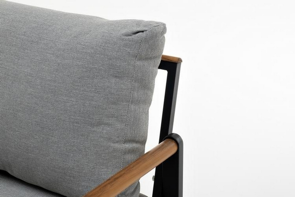 Кресло из алюминия MAYA темный графит