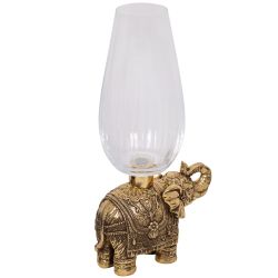 Ваза для цветов Слон индийский Бронза