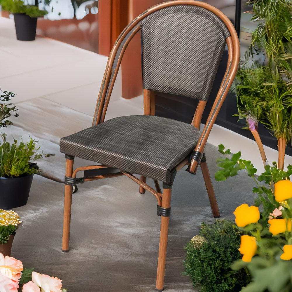 Стул из искусственного ротанга БАМБУК/ТЕСЛИН-3 «BAMBOO/TESLIN-3»