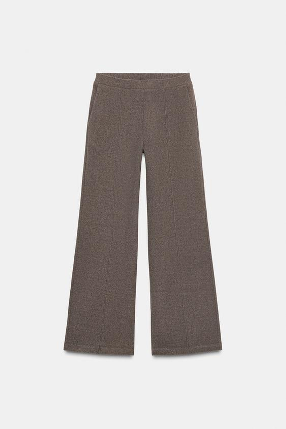 ZARA ШИРОКИЕ БРЮКИ ИЗ МЯГКОЙ ТКАНИ, НОРКА