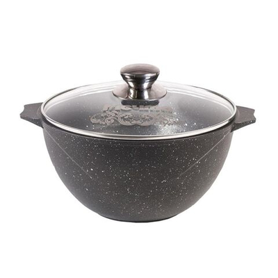 Казан алюминий, антиприг, 10 л, Гранит, с крыш, Мечта, 511701