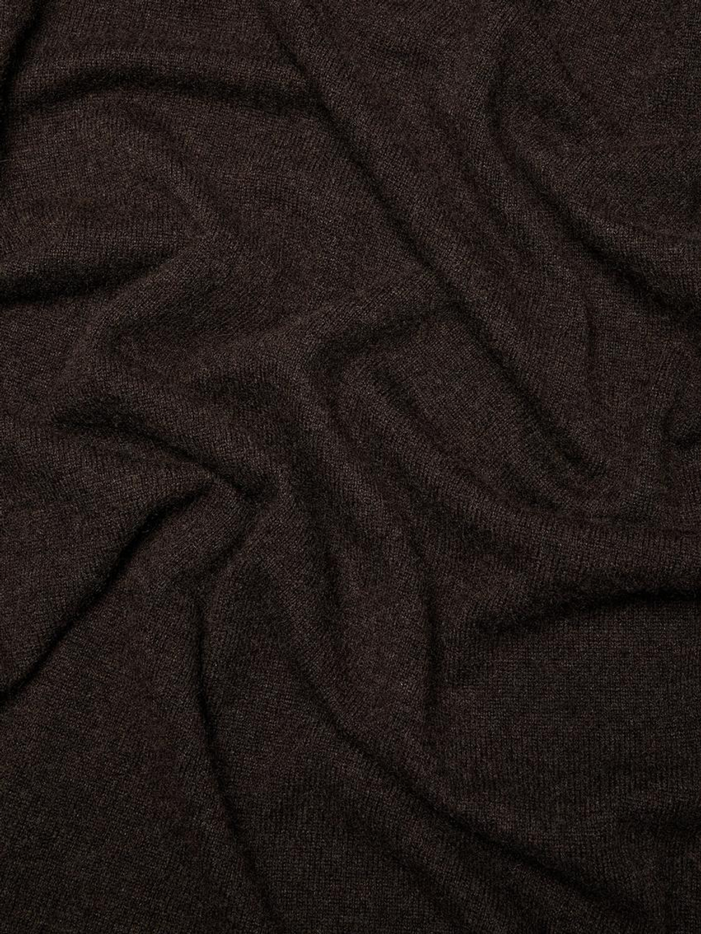 Massimo Dutti Шарф из 100% кашемира, шоколадный