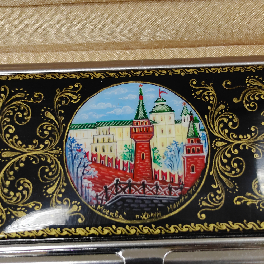 Визитница "Москва" (роспись Палех)