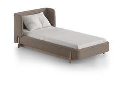 Кровать Basic спальное место 90*200 см (бежевый, букле)