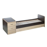 Кровать детская с комодом и ящиками "Колибри" (венге/клен)