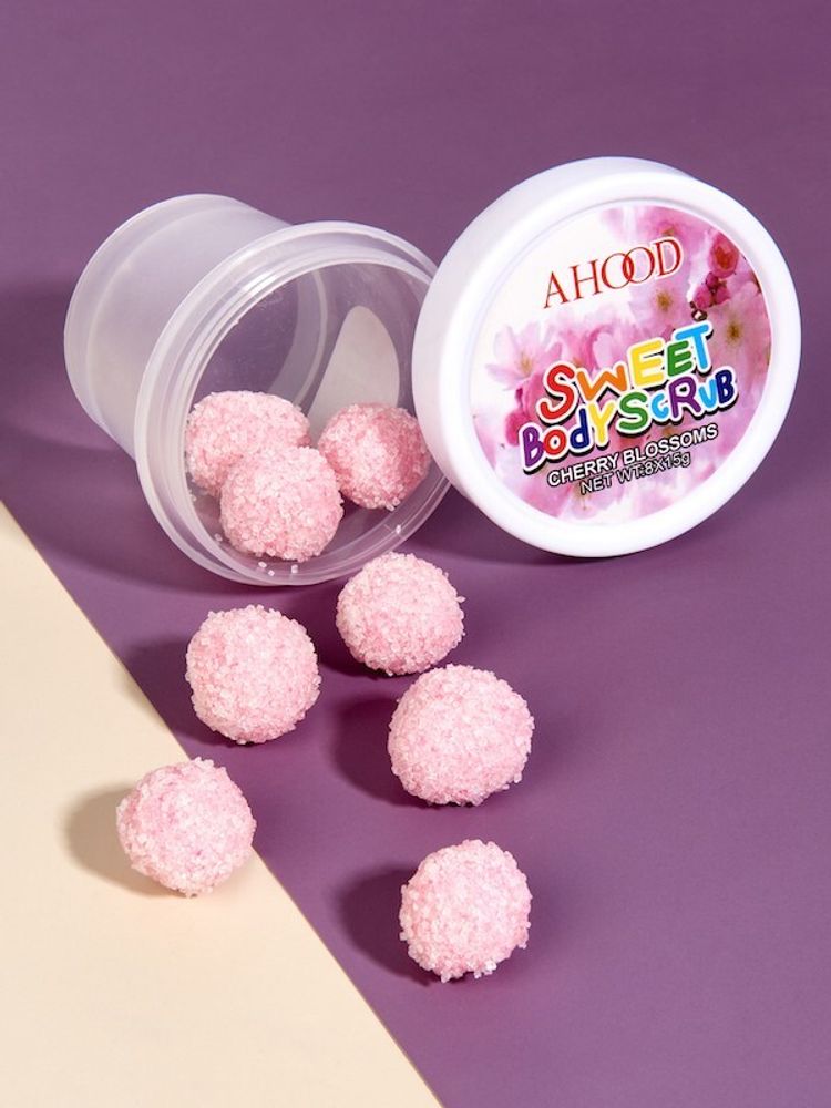 Cкраб для тела Ahood Sweet Body Scrub Cherry blossoms сахарный цветки Сакуры 8 шариков